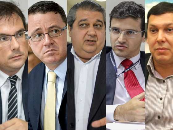 Samuel Frungillo, Marcos Bulhões, Paulo Prado, Marco Aurélio e Marcos Regenold