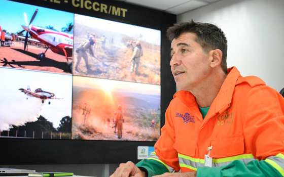 Cel. Bombeiro Militar Paulo Barroso, secretário executivo do Comitê Estadual de Gestão do Fogo, da Secretaria de Estado de Meio Ambiente de Mato Grosso