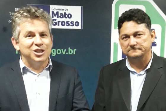 Governador de Mato Grosso, Mauro Mendes e o vereador Jaime Rodrigues
