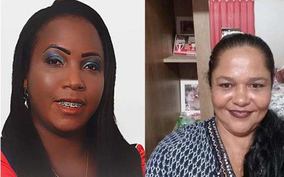 As candidatas a vereadora Sinara Duarte Ribeiro, de Várzea Grande e Adriana Dias, de Primavera do Leste