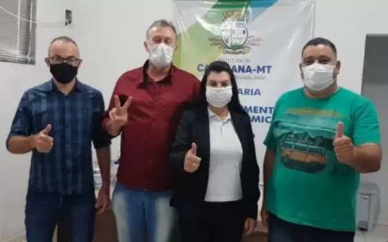 Rafael, Ícaros, Marilei e Cleber Canarana
