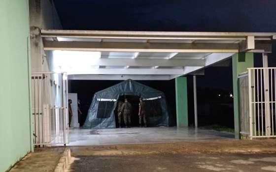 Hospital de Campanha do EB na UPA de Barra do Garças