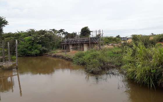 Retomada das obras das pontes na MT 413 em Santa Terezinha
