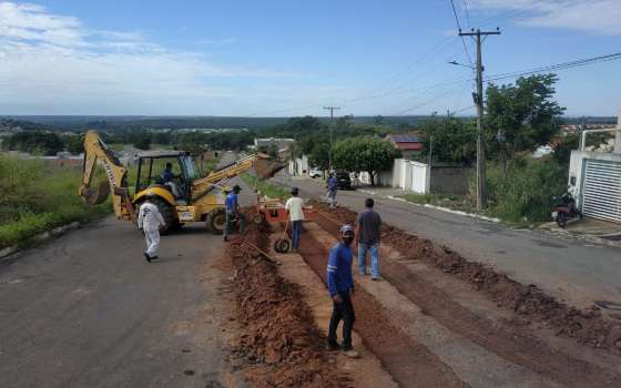 obra avenida bairro ouro fino Avenida Projetada 1 