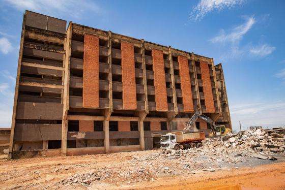 Obras do Hospital Central, em Cuiabá 