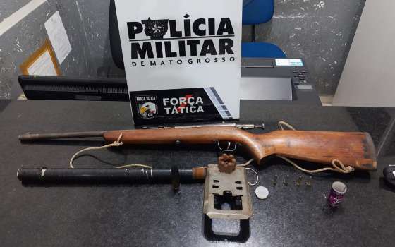 espingarda apreendida