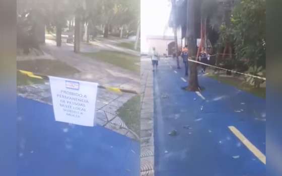 praça da matriz interditada