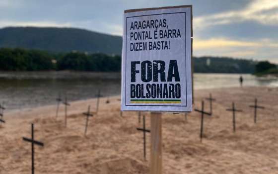 protesto do araguaia contra bolsonaro
