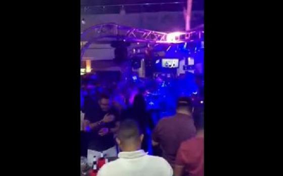 aglomeração em festa 