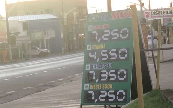 combustível em bg reajuste