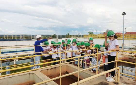 visita estudantes estação tratamento de água em bg