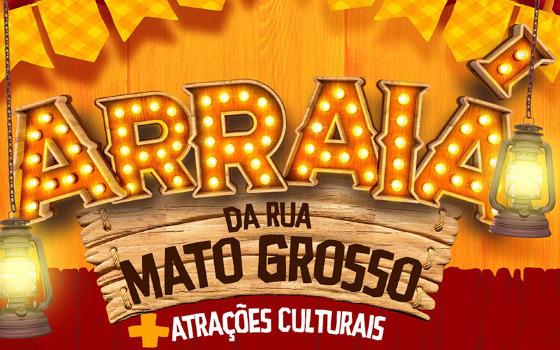 Arraiá na rua Mato Grosso