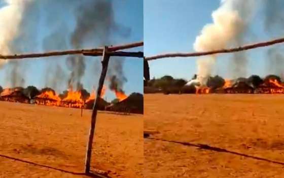 incêndio aldeia xavante ribeirão cascalheira