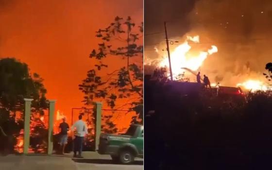 incendio perto da cathedral