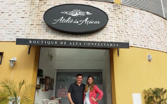 Joicy Lima e Nilson Freitas, do Ateliê do Açúcar - Boutique de Alta Confeitaria