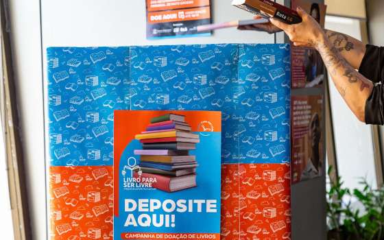 campanha doação de livros