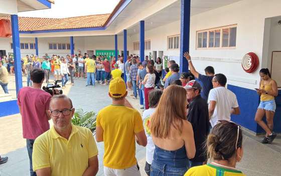 Fila para votar 