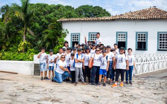 estudante de Aragarças visitam Goiás Velho
