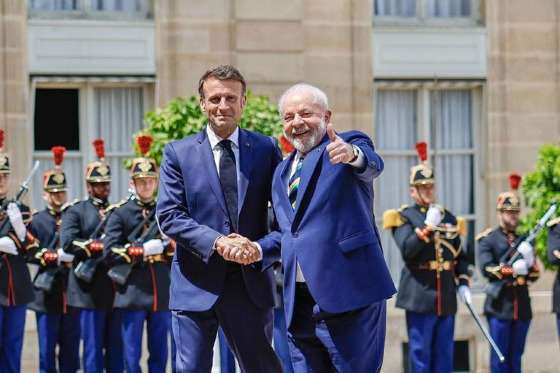 FOTO: Lula e Macron
