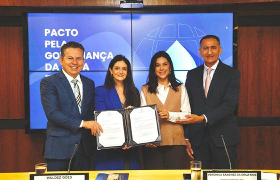 Mauro Mendes, água, pacto