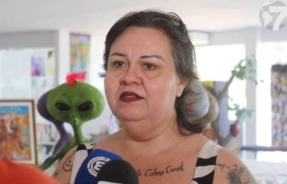 A organizadora do evento Elaine Santos