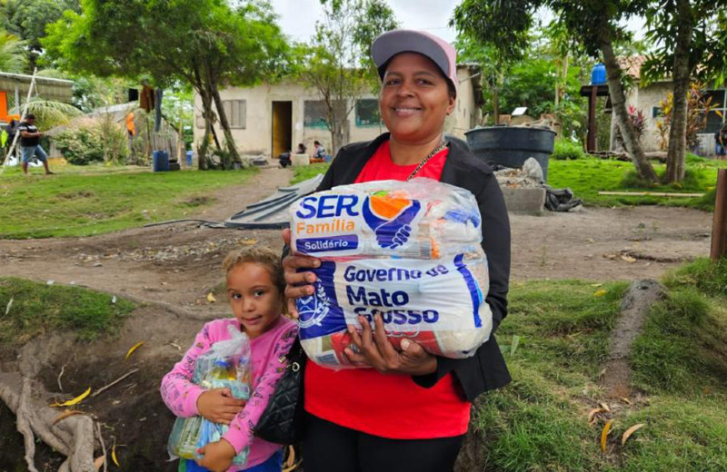 SER Família Indígena - entrega de cestas e mutirão da cidadania na Aldeia Meruri