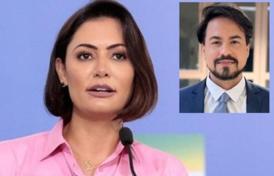 Michele Bolsonaro e vereador de Canarana 